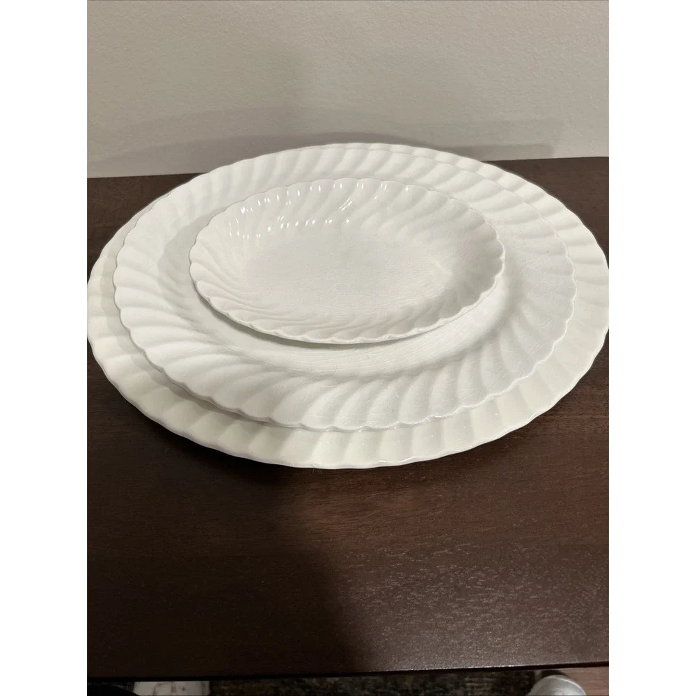 johnson brothers china Set 3 Ironstone‎ Serving Plates England